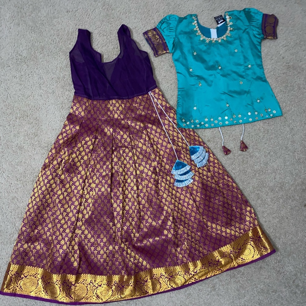 Girl’s Indian 2 piece dress | Girl’s Lehenga Choli